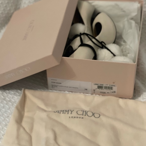 Jimmy Choos Faxon Off White Open Toe: Limited Edition - Picture 10 of 14